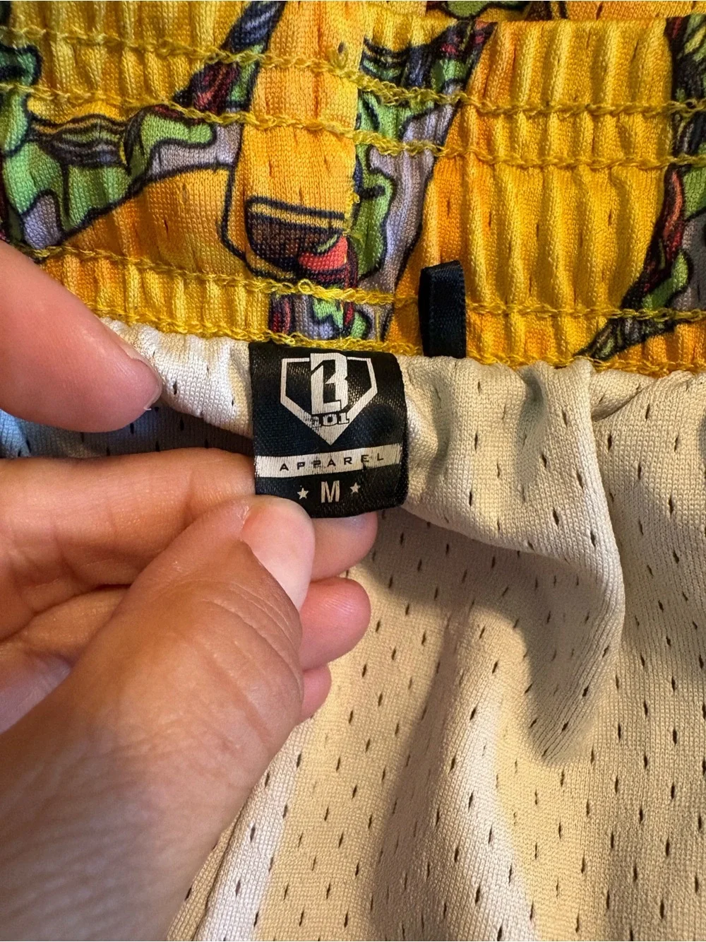 101 Apparel Taco Print Mesh Basketball Shorts Men’s M Novelty Food (942)